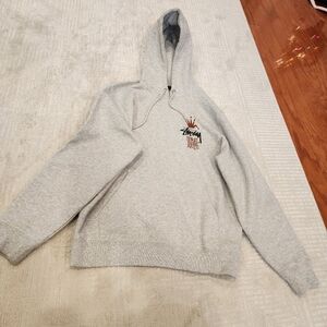 Stussy Heather grey hoodie Size S Mens